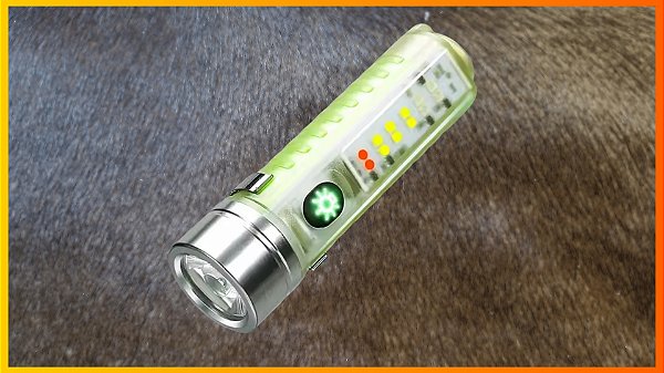 Lanterna Recarregável CX-520C Flashlight – 6 em 1 com Corpo Fluorescente e Ímã