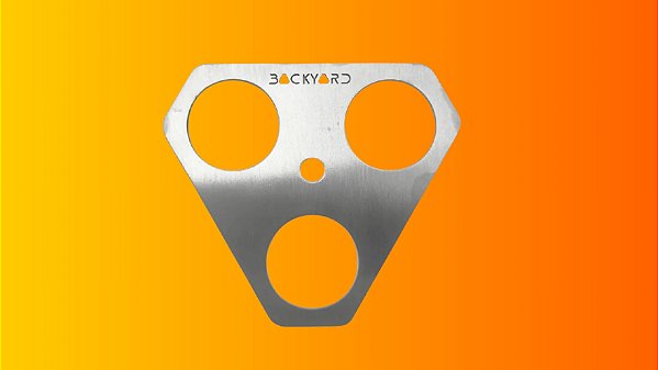 Triângulo para Tripé de Acampamento em Aço Inox BACKYARD – Suporte para Panelas e Chaleiras no Fogo