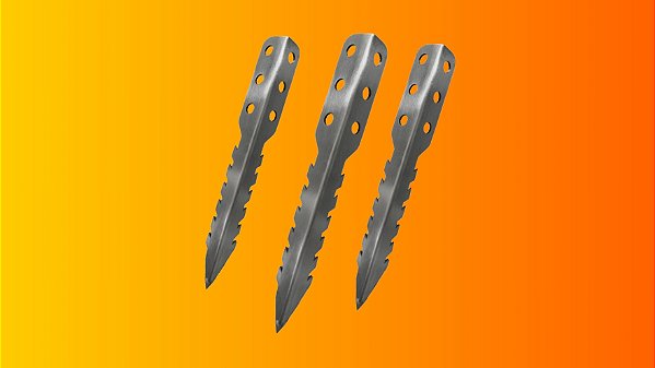 Kit com 6 Specks para Barraca em Aço Inox BACKYARD – Fixação Reforçada para Camping e Trekking