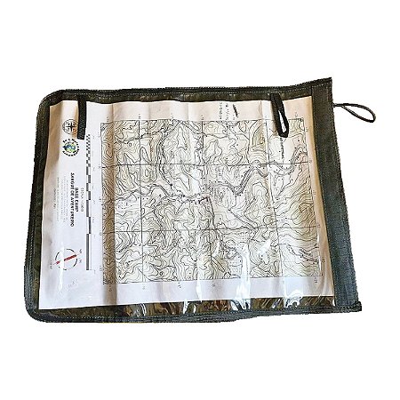 Porta Mapa Impermeável EX-FA – Ripstop 47x34cm Ideal para Trilhas, Camping e Sobrevivência