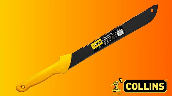 Facão Multiuso Collins 18″ Dupla Afiação – Resistência e Versatilidade para Camping e Mato
