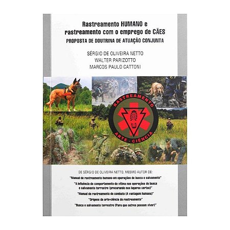 livro Rastreamento Humano e Rastreamento com o Emprego de Cães – Proposta de Doutrina de Atuação Conjunta