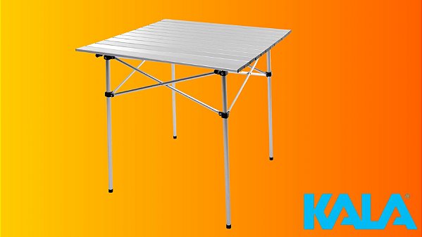 Mesa Dobrável Munique Alumínio Kala – Leve, Portátil e Resistente
