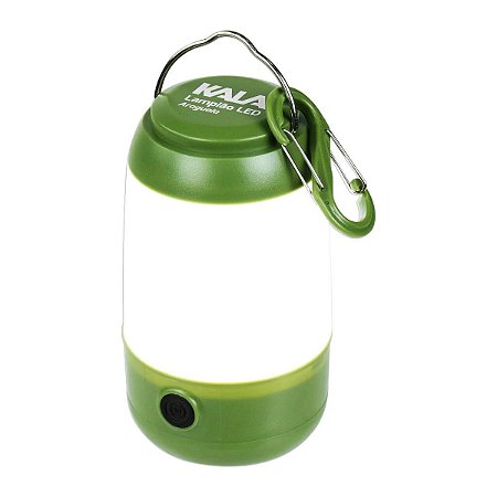 Lampião LED Araguaia Verde Kala 150 Lúmens com Gancho