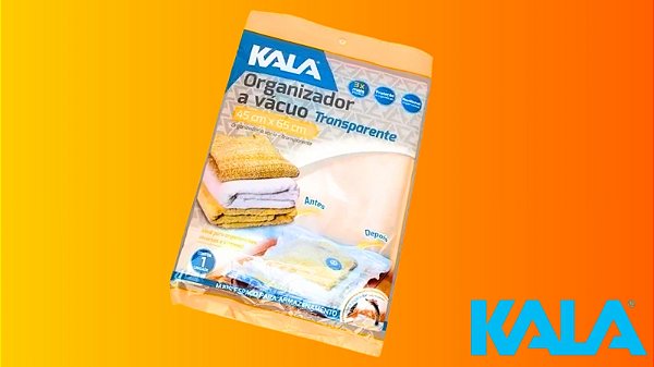 Organizador a Vácuo Kala 45x65cm com Bomba Manual