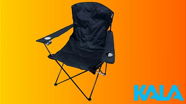 Cadeira Dobrável Camping e Pesca Comfort Plus 150kg – Kala