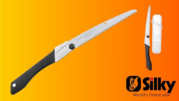 Serra Dobrável Profissional Silky GomBoy 210mm Dentes Médios