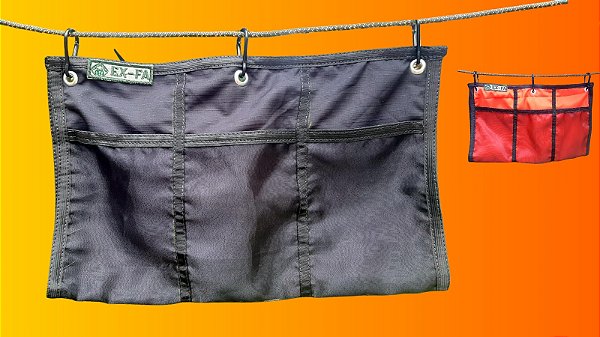 Bolsa Organizadora de Rede Camping EX-FA Nylon 210T 7 Bolsos