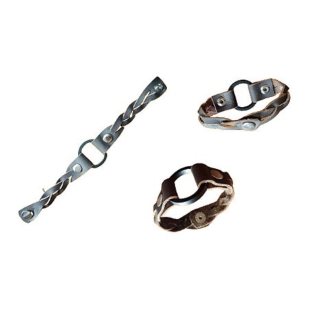 Pulseira de Couro Trançada Artesanal Viking Storm