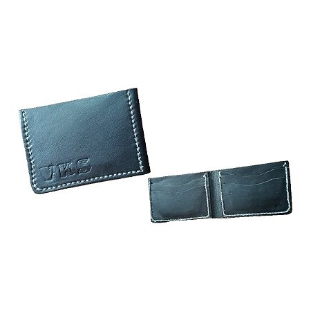 Carteira em Couro com 4 Bolsos para Cartão - Viking Storm