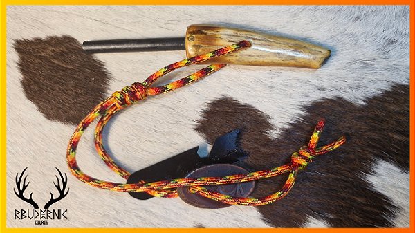 Pederneira Artesanal de Ferro-Cério com Cabo de Chifre de Cervo – Rbudernik Couros