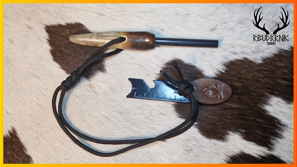 Pederneira Artesanal de Ferro-Cério com Cabo de Chifre de Cervo – Rbudernik Couros