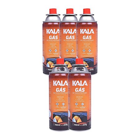 Promoção – Leve 5 Cartuchos de Gás Kala 227g com Frete Grátis