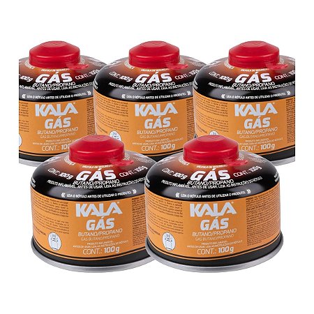 Promoção – Leve 5 Cartuchos de Gás Butano Kala 100g com Frete Grátis