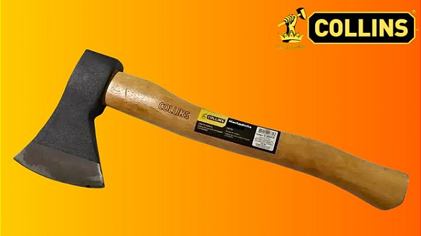 Machadinha Lenhador Collins com Cabo de Madeira – Aço Forjado SAE 1070