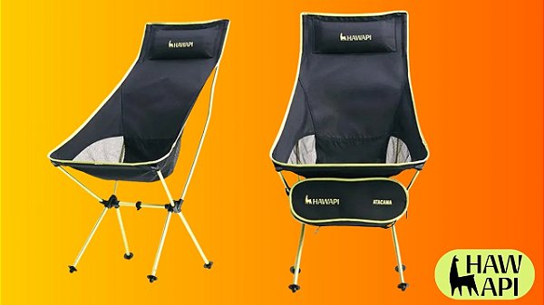 Cadeira Camping Atacama Hawapi Alumínio 125kg com Encosto