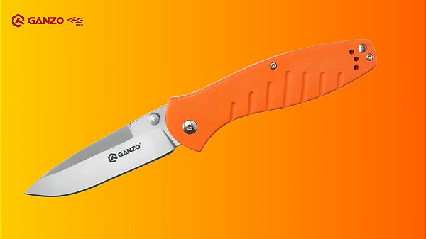 Canivete Ganzo G738 Laranja Aço 440C