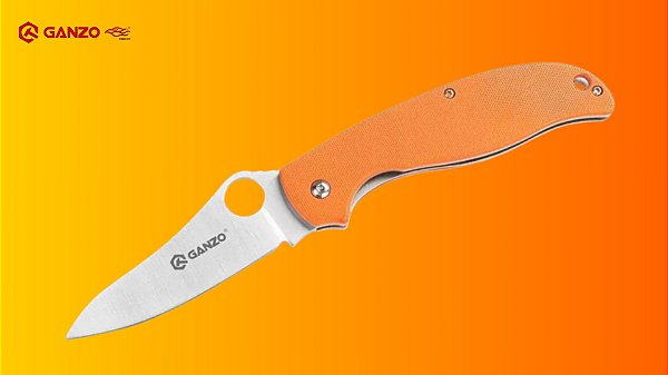 Canivete Ganzo G734 Laranja Aço 440C