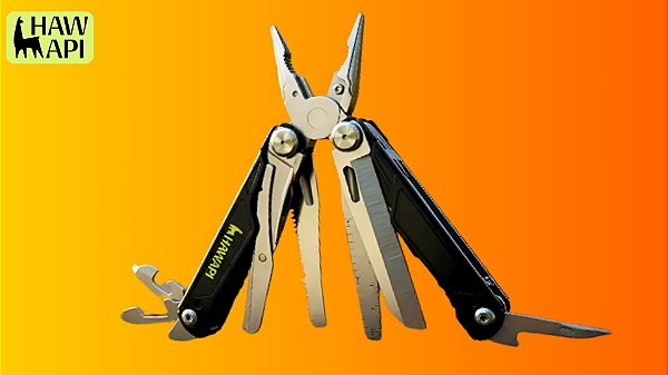 Alicate Multitool Hawapi Multiferramenta Dobrável com Estojo