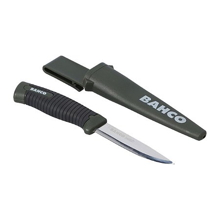Bahco – Faca Multiuso 220mm modelo 2446-lap C/bainha Sobrevivência Camping Pesca Verde-escuro