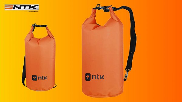 Saco Estanque NTK Duffle 1.0 20L Impermeável Laranja