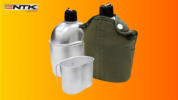 Cantil NTK Xepa 900ml com Caneca e Capa Térmica Verde
