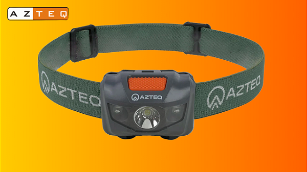 Lanterna de Cabeça Azteq Katori 140 Lúmens com Luz Vermelha