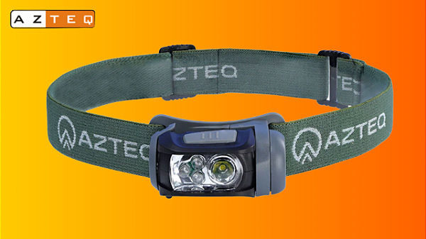 Lanterna de Cabeça Azteq Mistik 140 Lúmens com Luz Vermelha