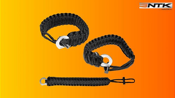 Bracelete de Sobrevivência Cord Mag NTK Paracord 550 com Magnésio