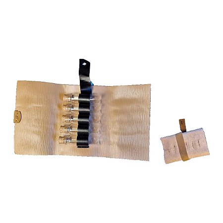 Kit Porta Temperos Portátil com 5 Frascos de Vidro para Camping