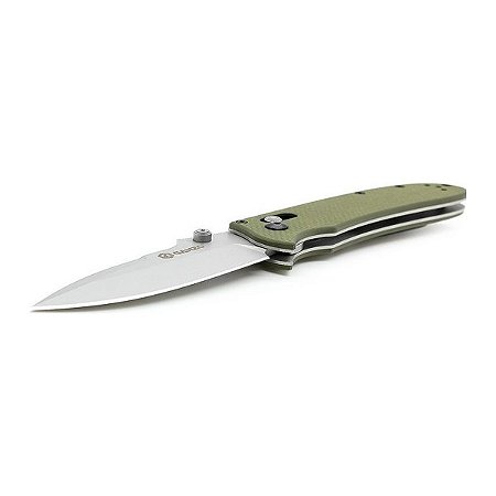 Canivete Dobrável Ganzo G704 Verde com Cabo G10 e Trava Axis Lock