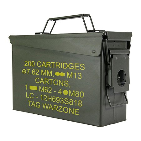 Caixa de Munição Tática Ammo Box 30 TAG para 200 Cartuchos