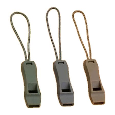 Cordão de Zíper com Apito de Sobrevivência Cor Sortida para Camping