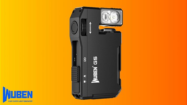 Lanterna Wuben G5 Mini EDC 400 Lúmens RGB com Clipe e Rotação 180°
