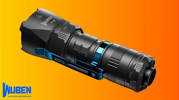 Lanterna Tática Recarregável Wuben T4 850 Lúmens IP68