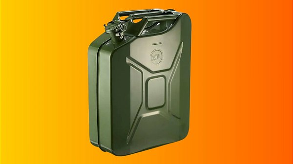 Galão Metálico Militar Wadfow 20 Litros para Combustível e Água