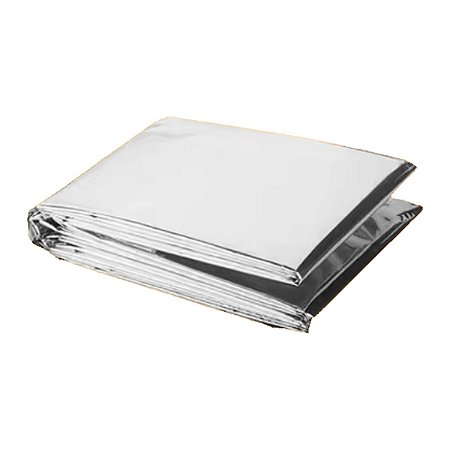 Cobertor de Emergência Aluminizado PET para Sobrevivência 210 x 160 cm