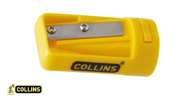 Apontador para Lápis de Carpinteiro Collins Amarelo