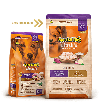 Super Dog - Ultralife - Frango - Adultos - Raças Pequenas