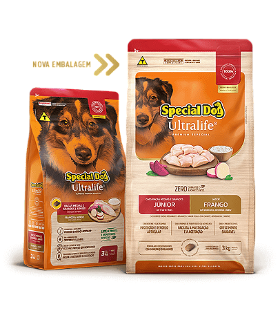 Special Dog - Ultralife - Frango - Júnior - Raças Médias e Grandes