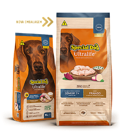 Special Dog - Ultralife - Frango - Sênior 7+  Raças Média e Grande