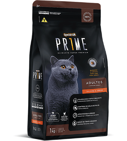 Pecial Cat - Prime - Salmão e Arroz - Adultos