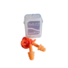 Protetor Auricular Silicone Confort Gem com Cordão CA25633