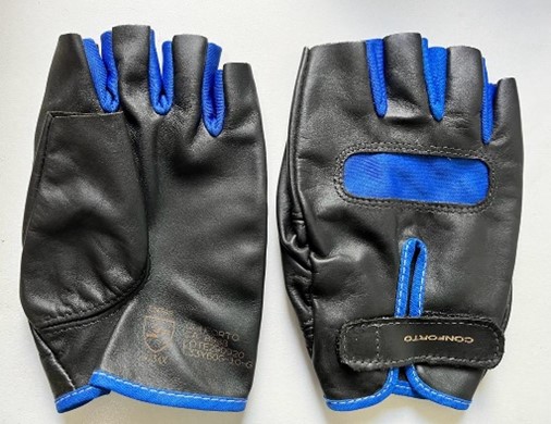 LUVA VAQUETA MOTORISTA - MARCA CONFORTO - REF L33Y60 - Cor Preta