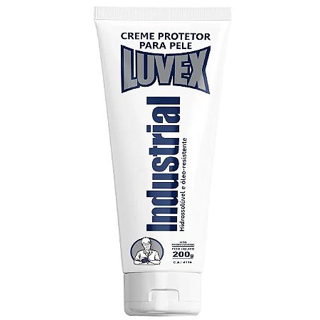 CREME PROTEÇÃO INDUSTRIAL - 200G - HIDROSSOLÚVEL E ÓLEO RESISTENTE - MARCA LUVEX