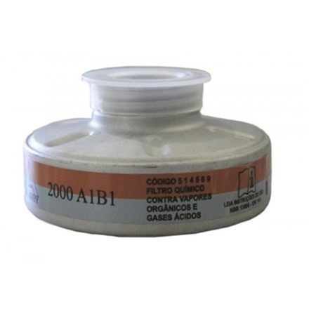 FILTRO AIR SAN 400 A1 B1 - PROTEÇÃO QUIMICO CONTRA VAPORES ORGANICOS E GASES ÁCIDOS - MARCA AIR SAFETY - COD 514837
