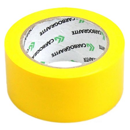 FITA AUTOADESIVA DE DEMARCAÇÃO DE SOLO (AMARELA) - 50MM X 30M - MARCA CARBOGRAFITE - COD 012220212