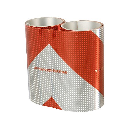 FITA ADESIVA REFLEXIVA PARA-CHOQUE DE VEICULOS – 120CM X 10CM – MARCA PLASTCOR