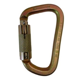 MOSQUETÃO CG 654 – TRAVA TRIPLA - MARCA CARBOGRAFITE – COD 012577112