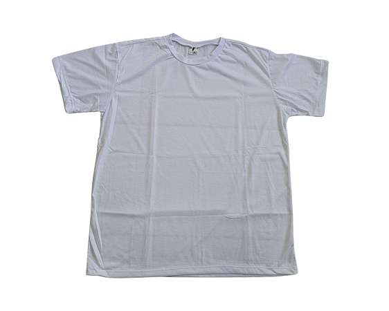 CAMISETA UNIFORME MANGA CURTA GOLA REDONDA - BRANCA